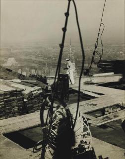 Wendell Macrae - Top of Empire State Building near End of Construction, 1930