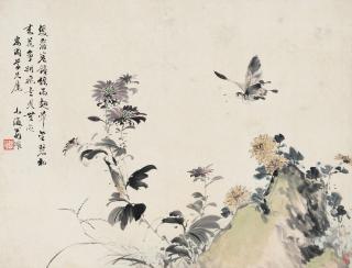 Weng Luo - Butterfly And Flowers