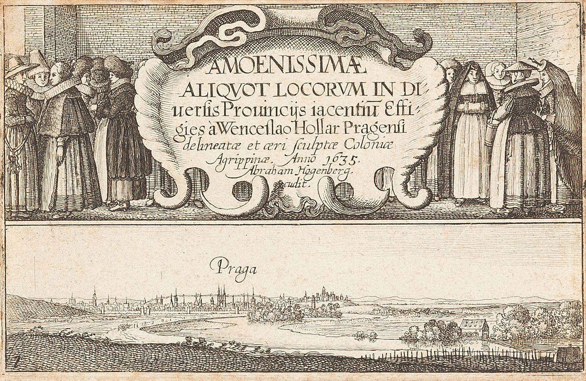 Wenzel Hollar - Folge von 24 Bll.: Amoenissimae effigies.