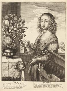 Wenzel Hollar - Folge von 4 Bll.: Die vier Jahreszeiten.