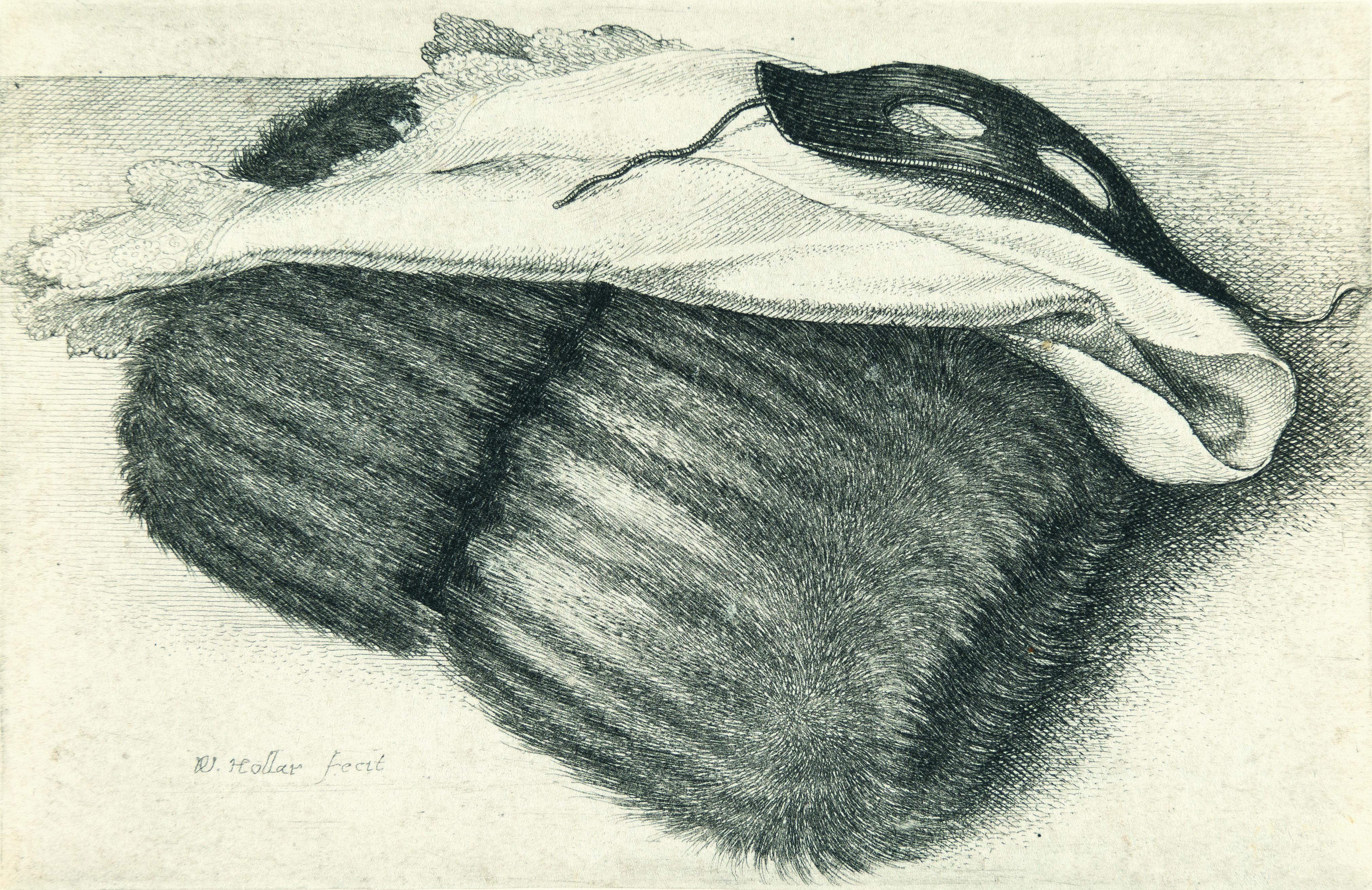 Wenzel Hollar - Muff, Tuch und Maske