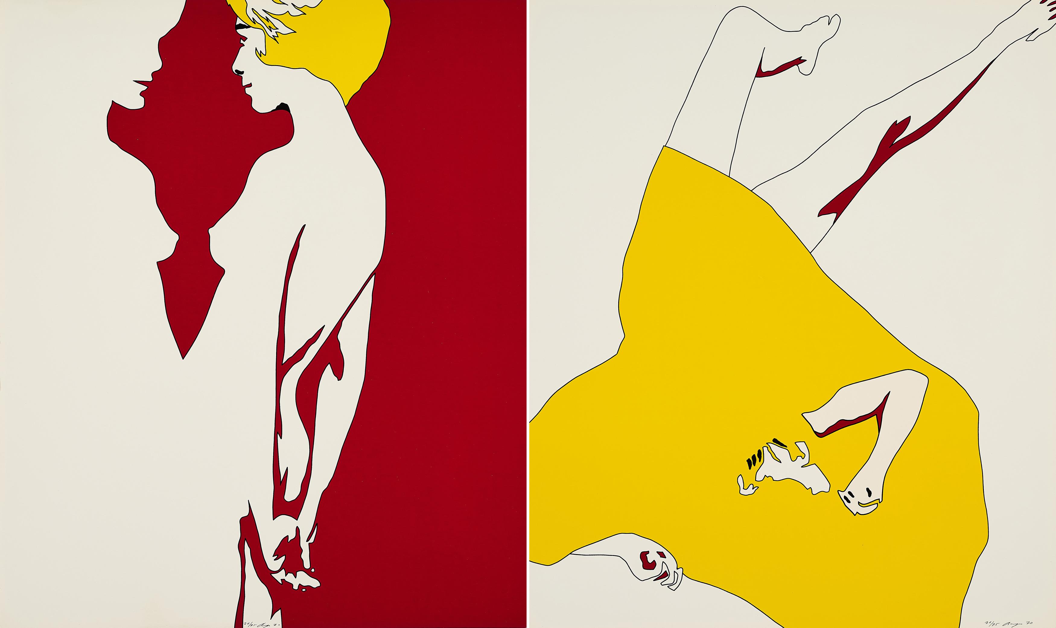 Werner Berges - Konvolut von 2 Serigrafien.