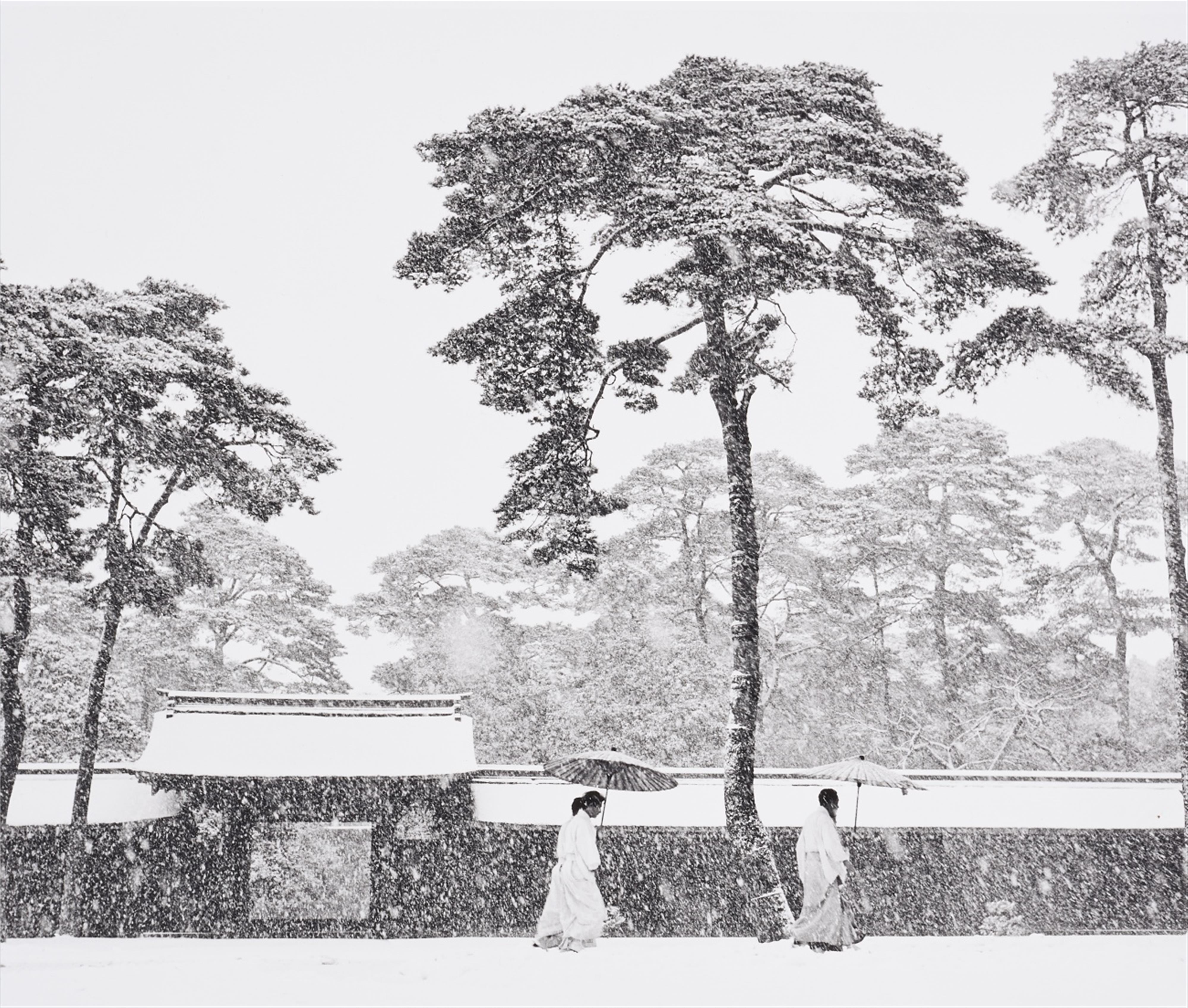 Werner Bischof - In the Court of the Meiji Temple, Tokyo, Japan