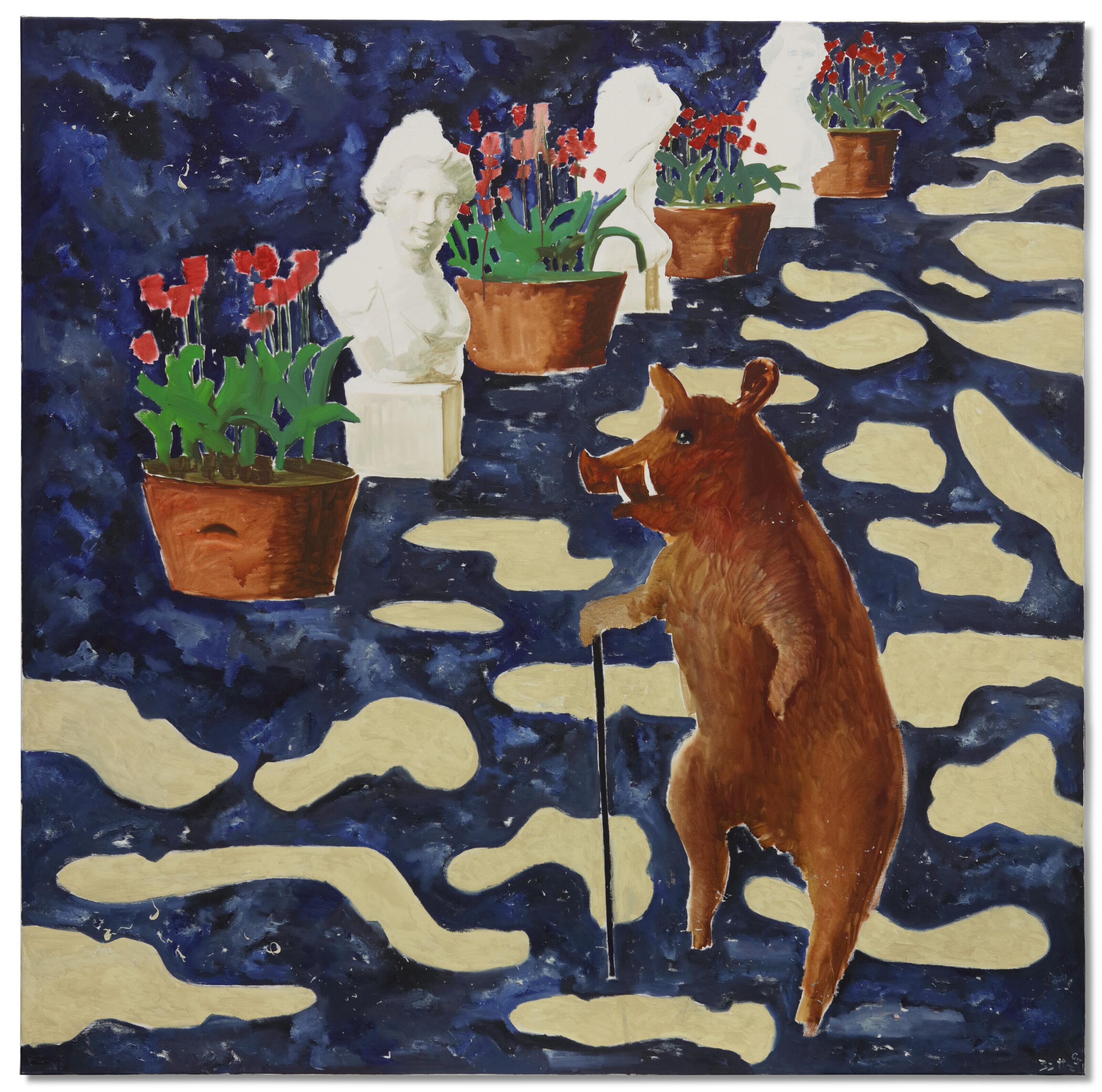 Werner Büttner - Promenade der alten Wildsau