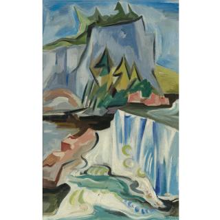 Werner Drewes - Catskill Waterfall