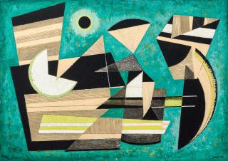 Werner Drewes - Islands in the Clouds 25 x 35 in. (63.5 x 89 cm.)