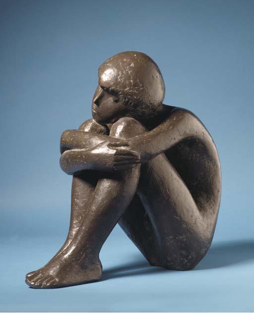 Werner Franzen - Kauernder Junge - Squatting boy