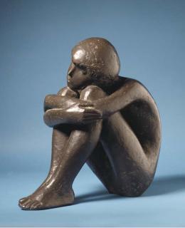 Werner Franzen - Kauernder Junge - Squatting boy