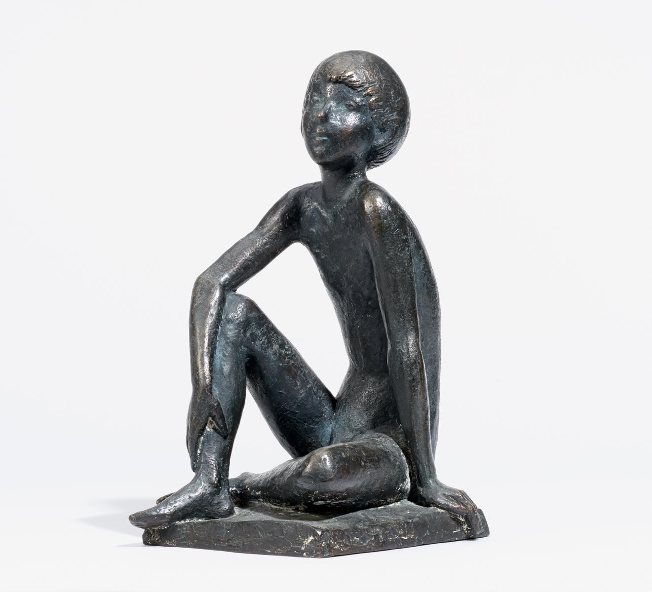 Werner Franzen - Sitzender Knabe