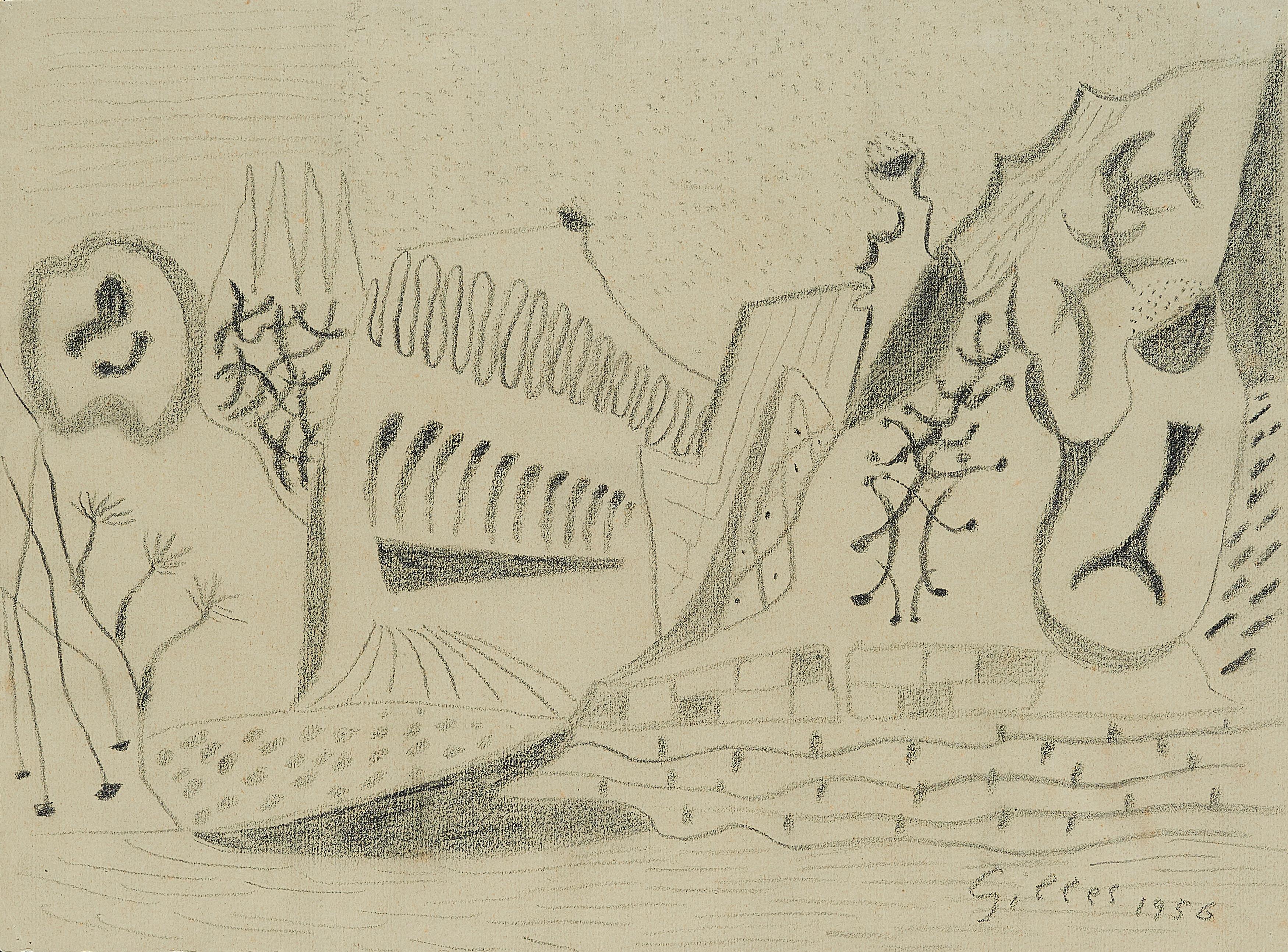 Werner Gilles - Ohne Titel (Ischia Schlucht).