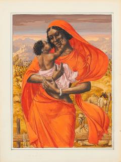 Werner Peiner - Nubierin mit Kind.