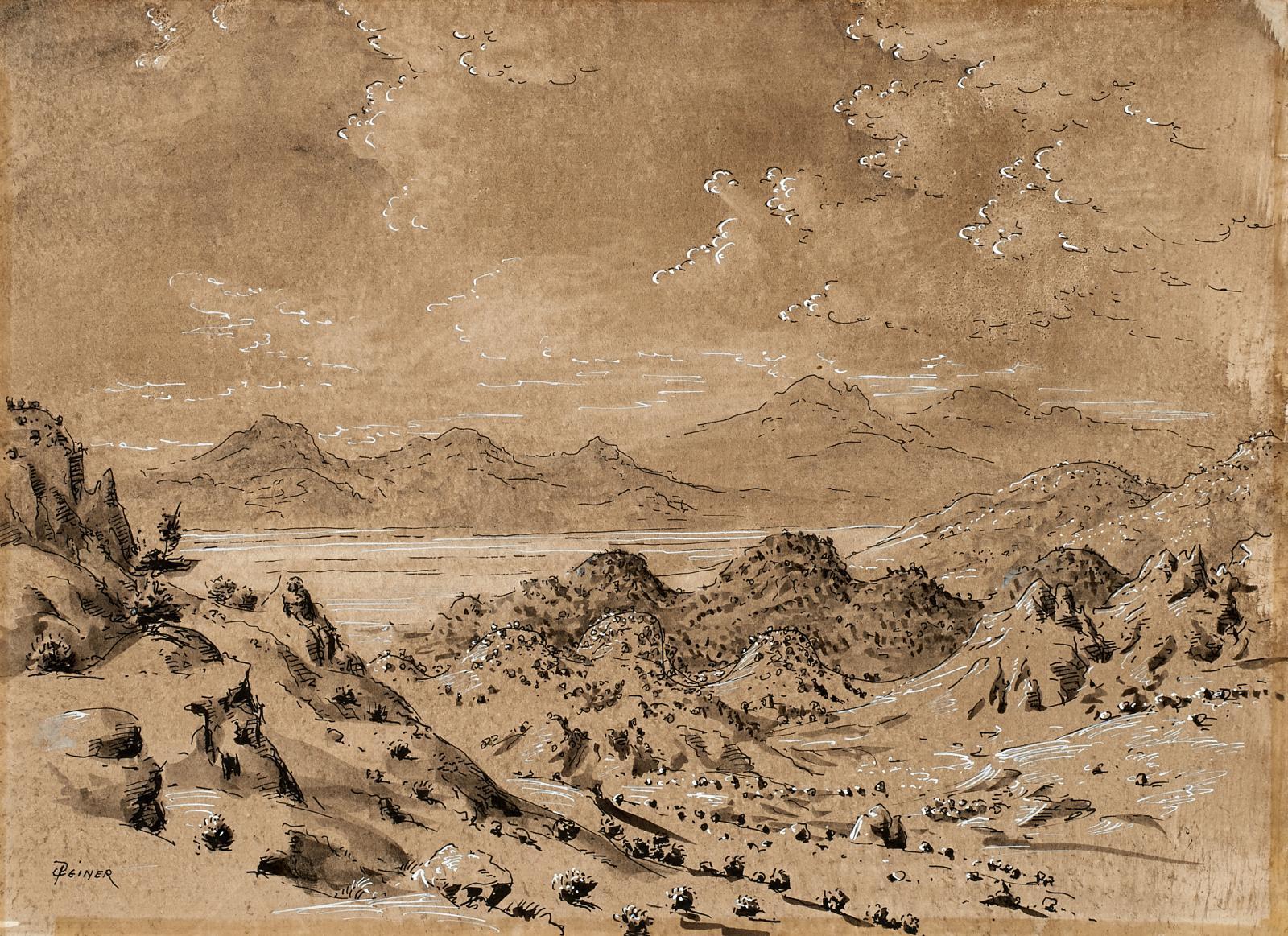 Werner Peiner - Ohne Titel (Afrikanische Landschaft)