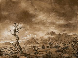 Werner Peiner - Ohne Titel (Afrikanische Landschaft)