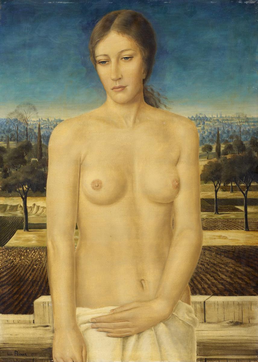 Werner Peiner - Stehender weiblicher Halbakt