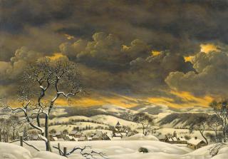 Werner Peiner - Winterlandschaft bei Nöthen in der Eifel