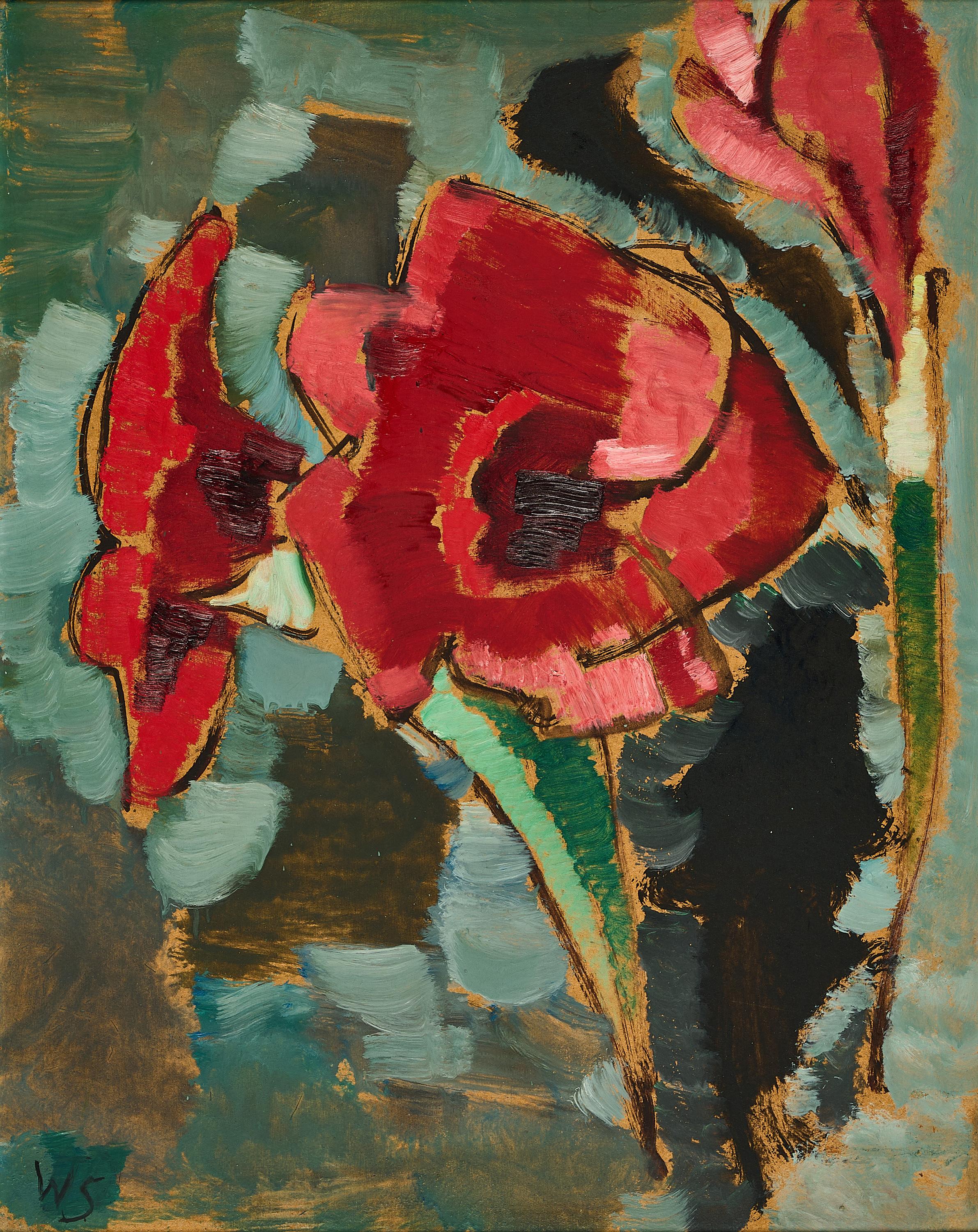 Werner Scholz - Drei Amaryllen.