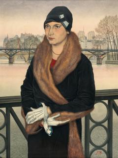 Werner Schramm - „Damenbildnis“ (vor dem Pont des Arts in Paris)