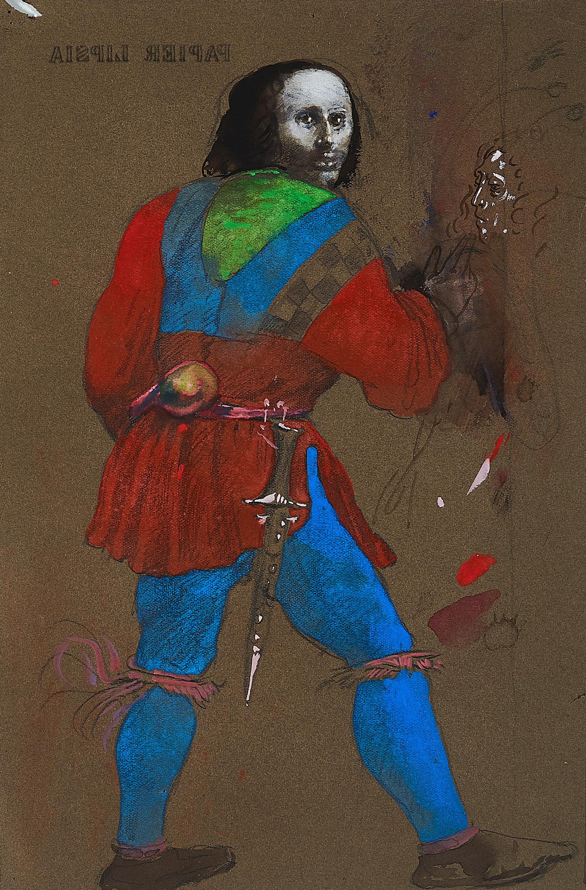 Werner Tübke - Ein Bauer versucht den Erzengel Gabriel zu zeichnen