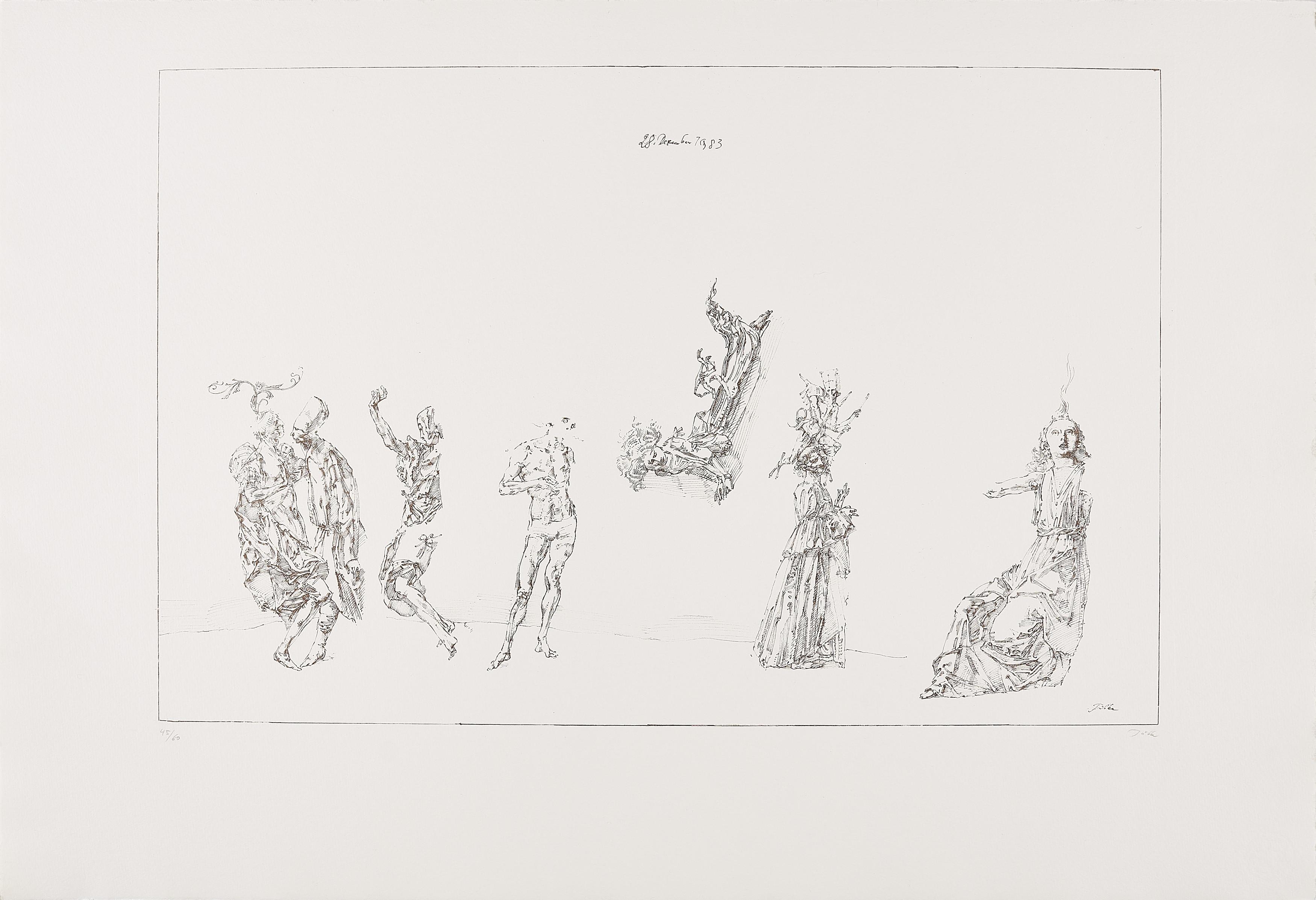 Werner Tübke - Figurenstudien.