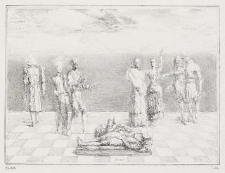 Werner Tübke - Harlekin wird beweint