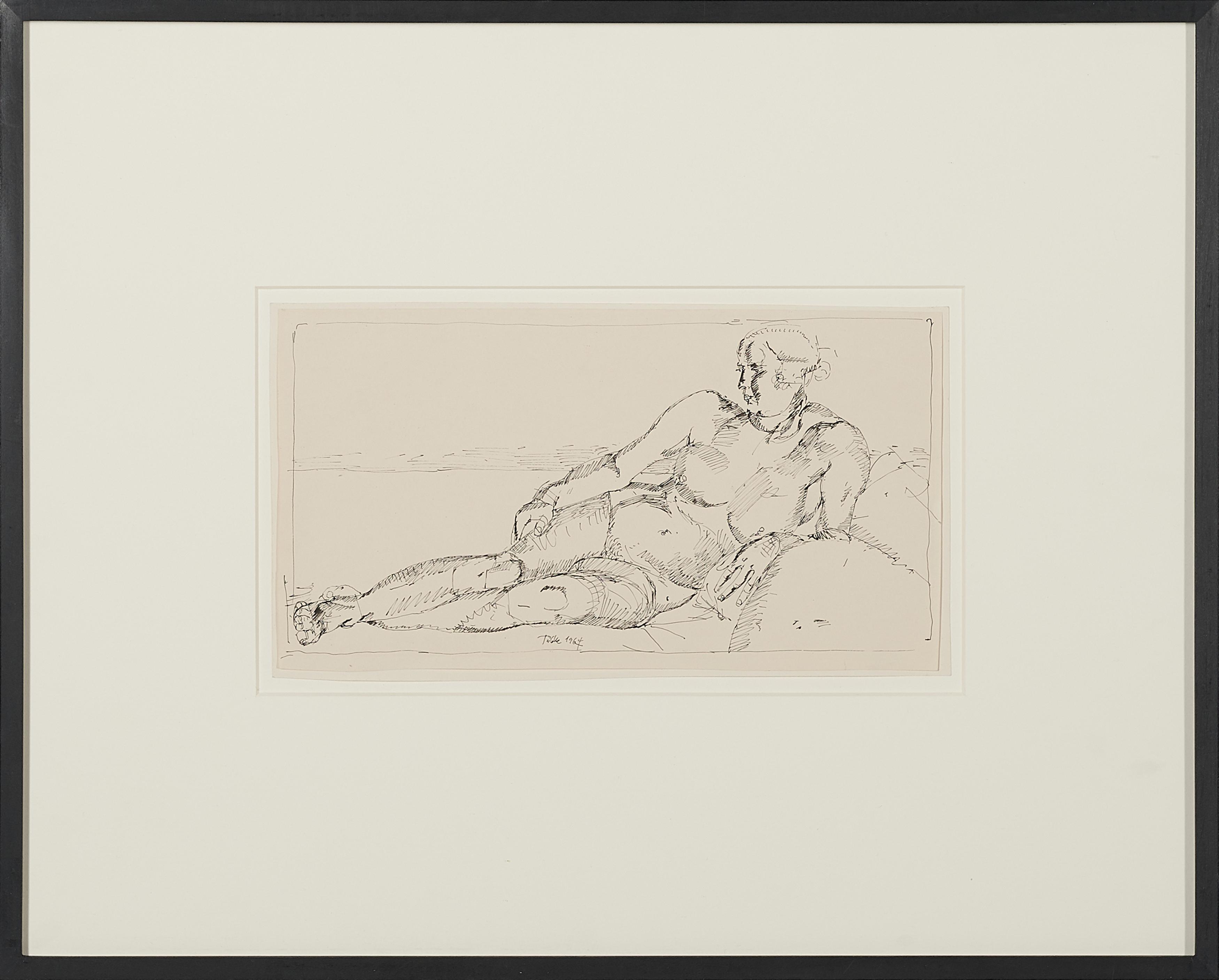 Werner Tübke - Liegender weiblicher Akt