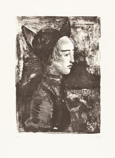 Werner Tübke - Mädchen mit Hut