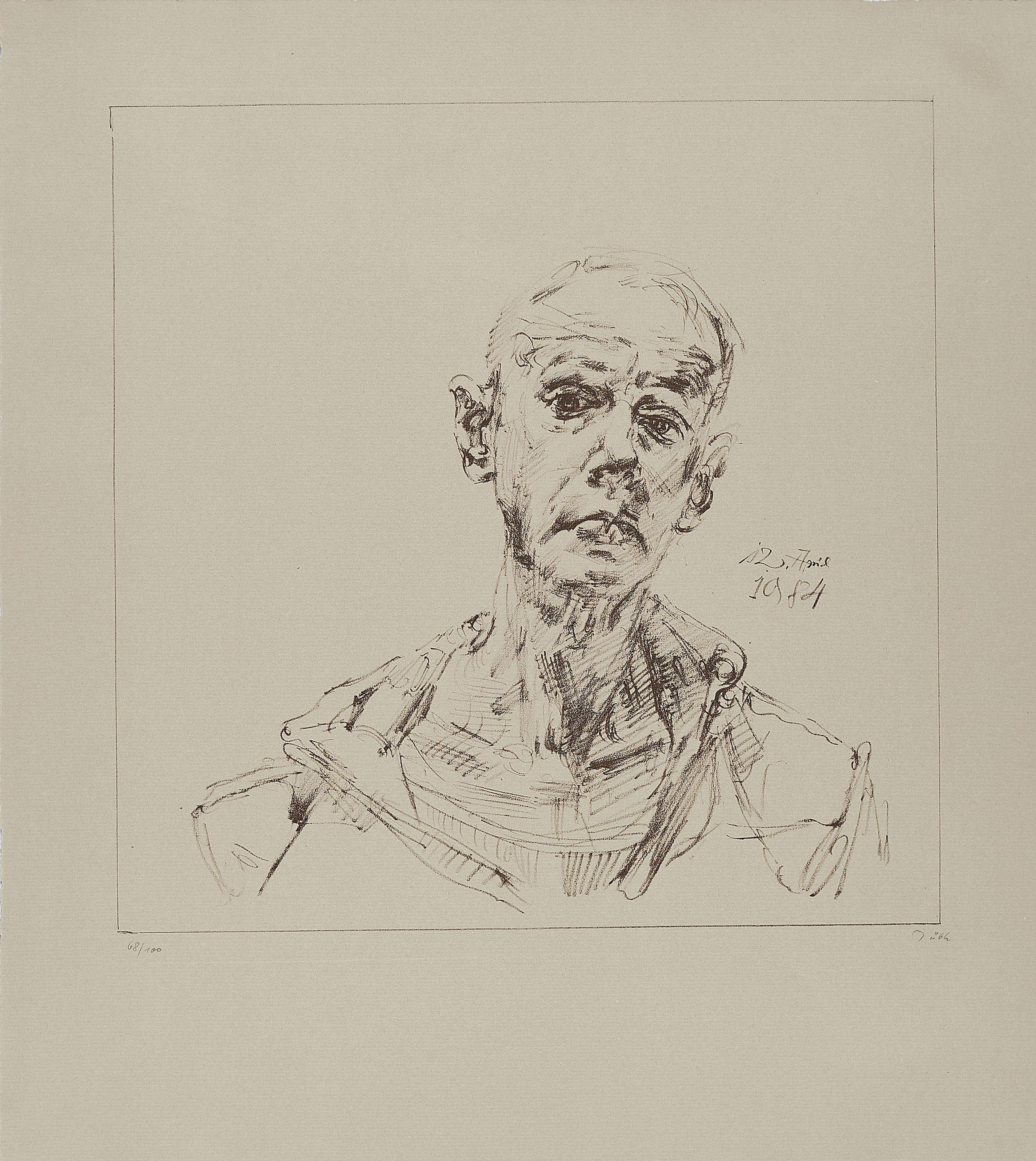 Werner Tübke - Selbstbildnis.