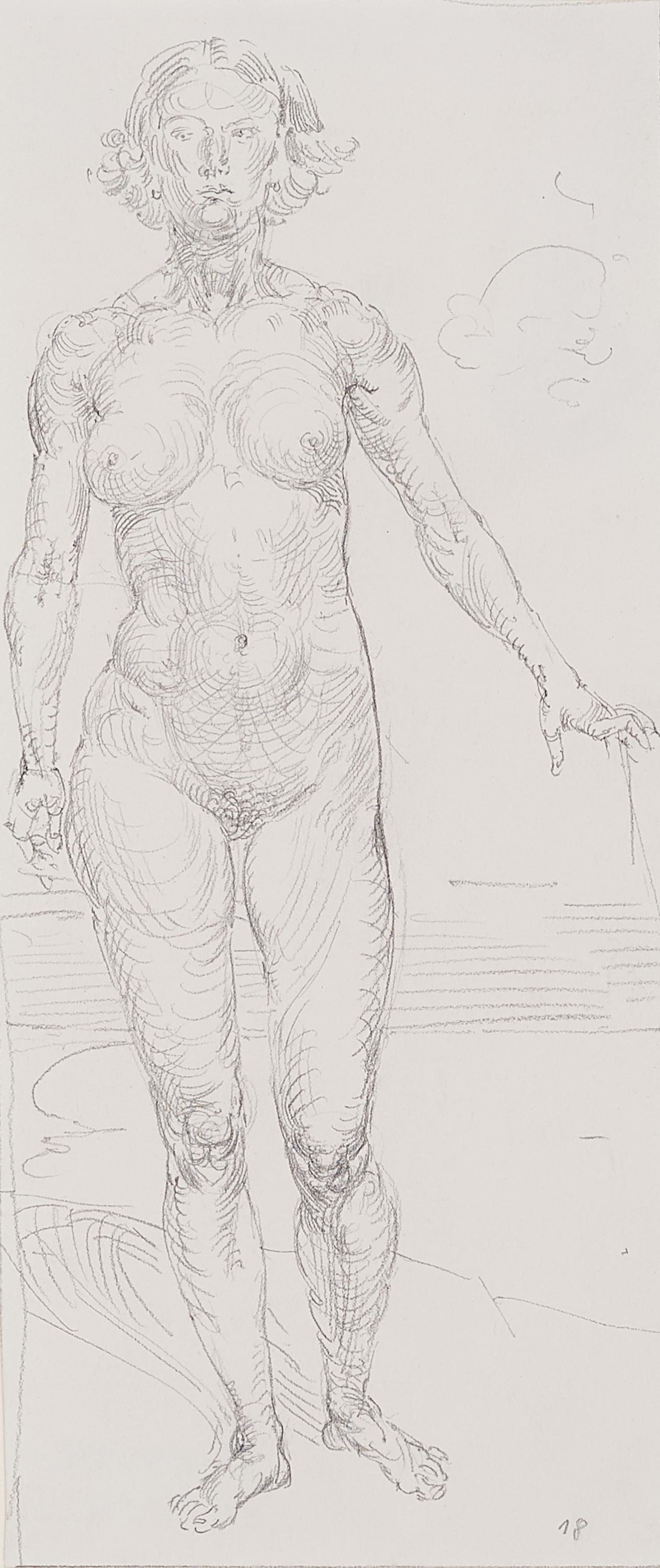 Werner Tübke - Stehende Angelika