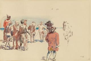 Werner Tübke - Strandfiguren / Vorsaison am Strand II