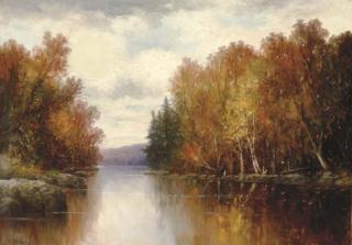 Wesley Elbridge Webber - Mountain Lake, Autumn