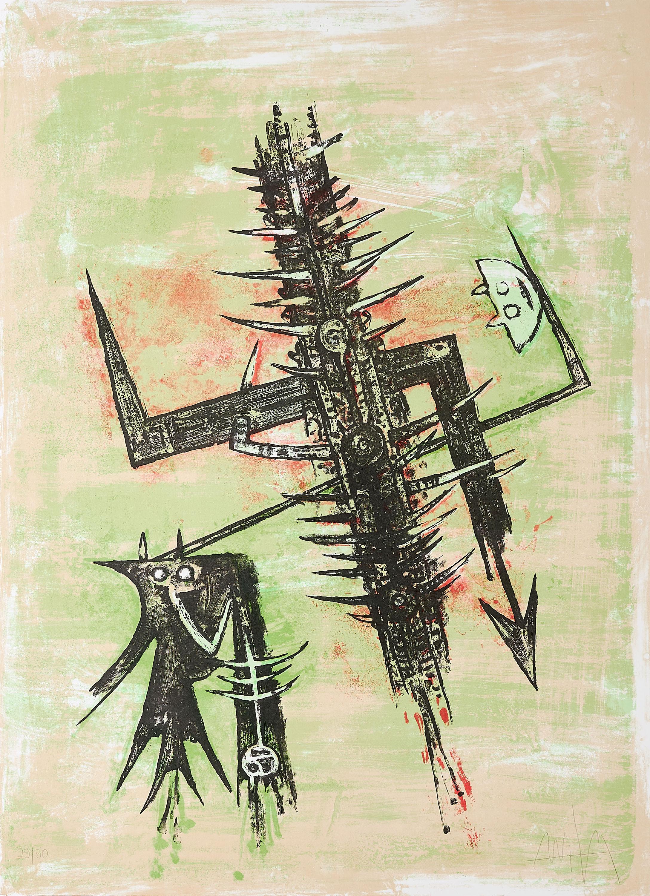 Wifredo Lam - Acide doux (Aus: Hommage à Picasso).