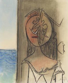 Wifredo Lam - Femme, mer
