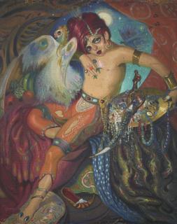 Wifredo Lam - Judío (Indio Con El Búho)