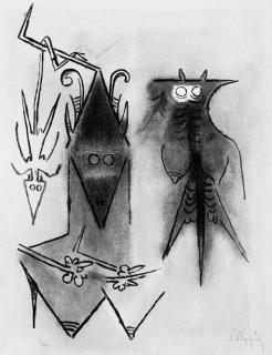 Wifredo Lam - Pleni Luna, Stockholm, A.H. Grafik, 1974 (Gravelines 7409-418)