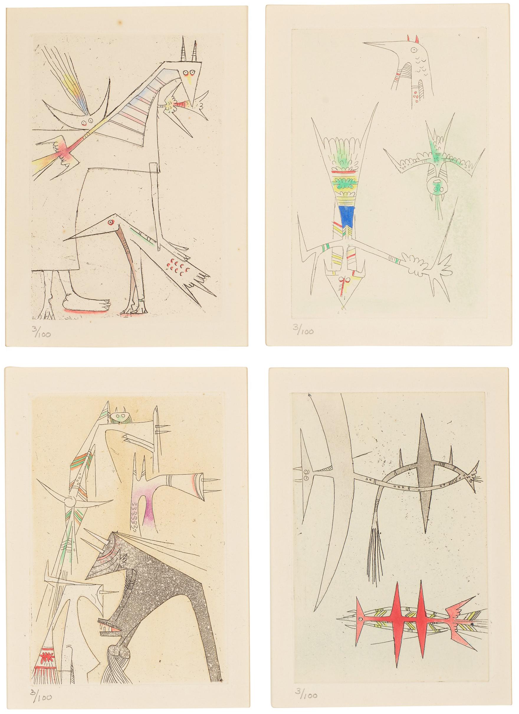 Wifredo Lam - René Char, Le Rempart De Brindilles, Louis Broder, Paris, 1953