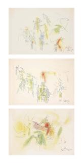 Wifredo Lam - Sans titre (trois compositions)