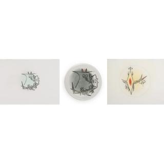 Wifredo Lam - Studies For Porcelain Plates: Two Drawings