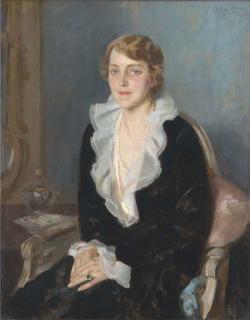 Wilfred Gabriel De Glehn, R.A. - Portrait Of Annie Whitworth