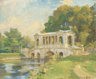 Wilfred Gabriel De Glehn, R.A. - The Palladian Bridge, Wilton Park