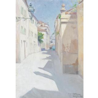 Wilfred Gabriel de Glehn - Une Ruelle A Venise