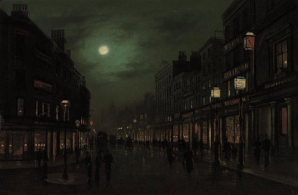 Wilfred Jenkins - The Strand by moonlight