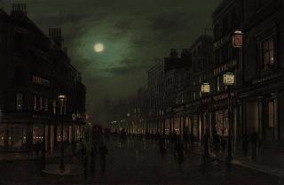 Wilfred Jenkins - The Strand by moonlight