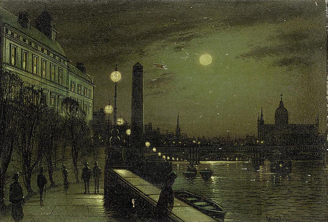 Wilfred Jenkins - The Thames Embankment, London; and The Houses of Parliament, London