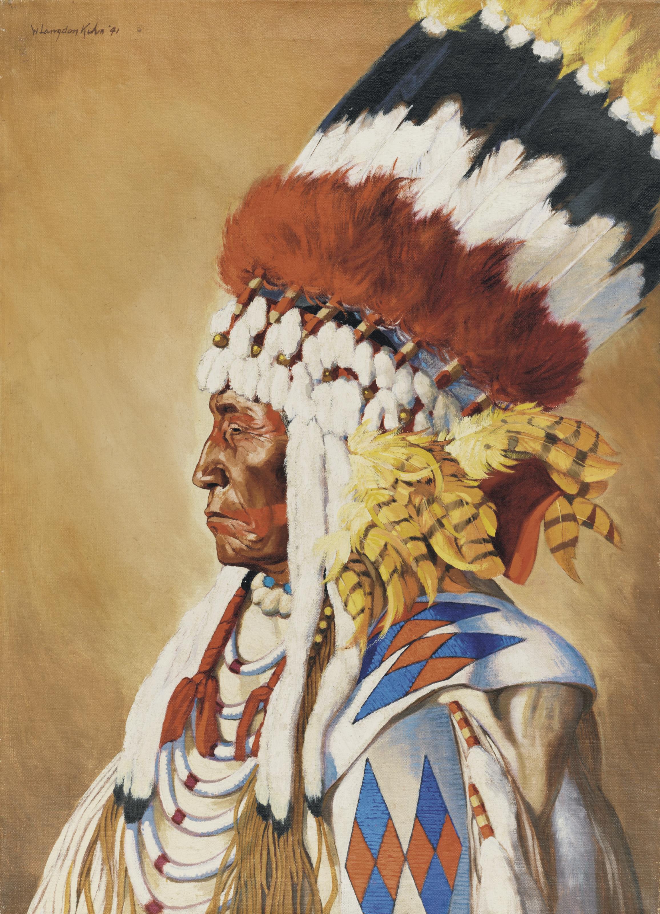 Wilfred Langdon Kihn - Portrait of Chief Eagle Calf