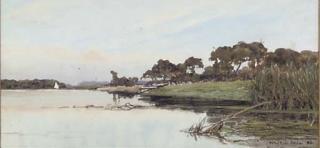 Wilfred Williams Ball - Rushes at the water\'s edge