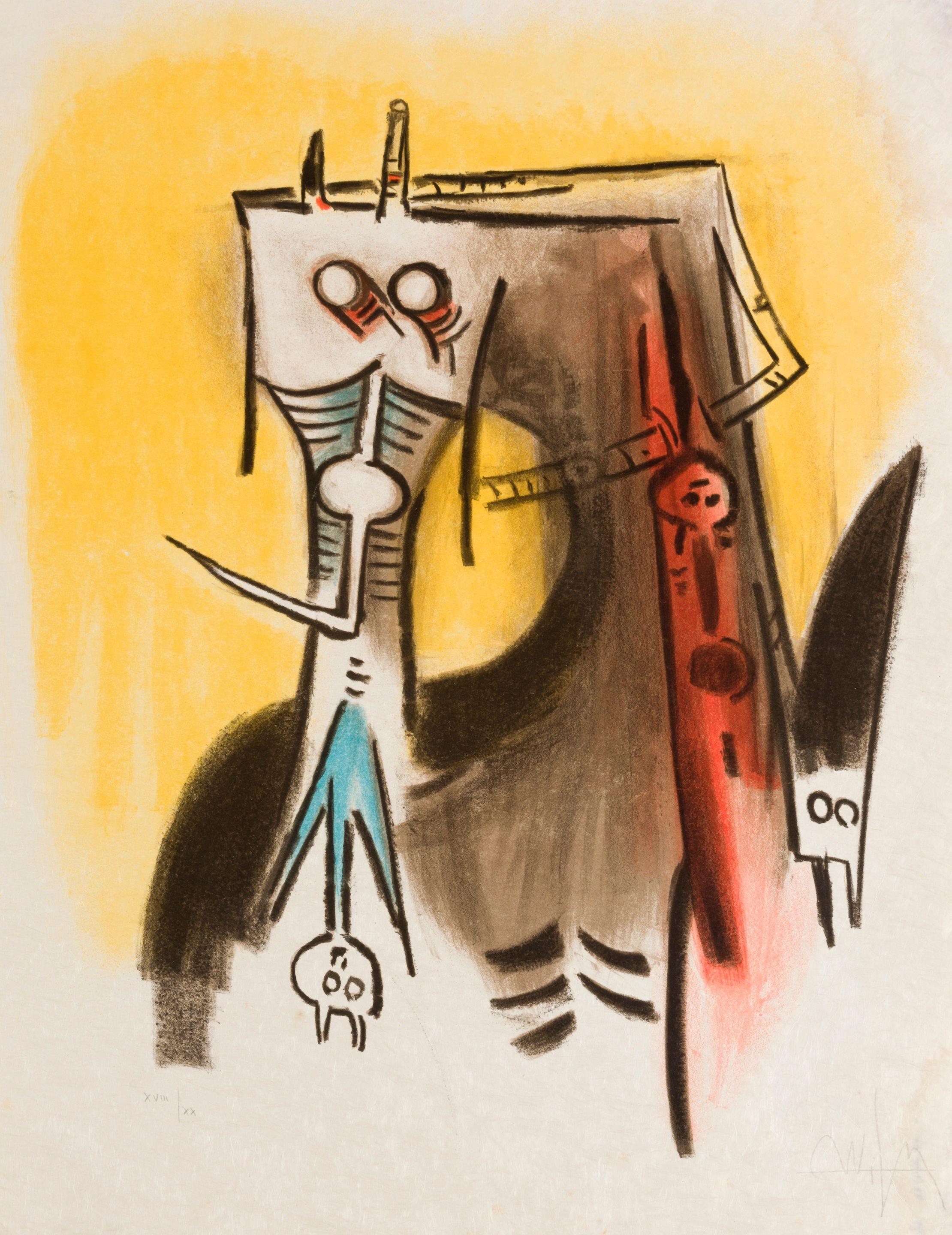 Wilfredo Lam - AÏzan, ils ont des jambes de secrétaires, 1973
