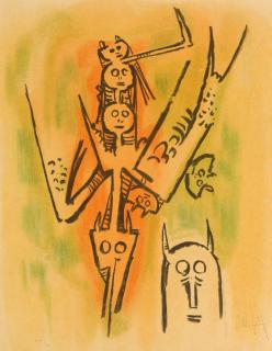 Wilfredo Lam - Ils tendent leur muscles, 1973