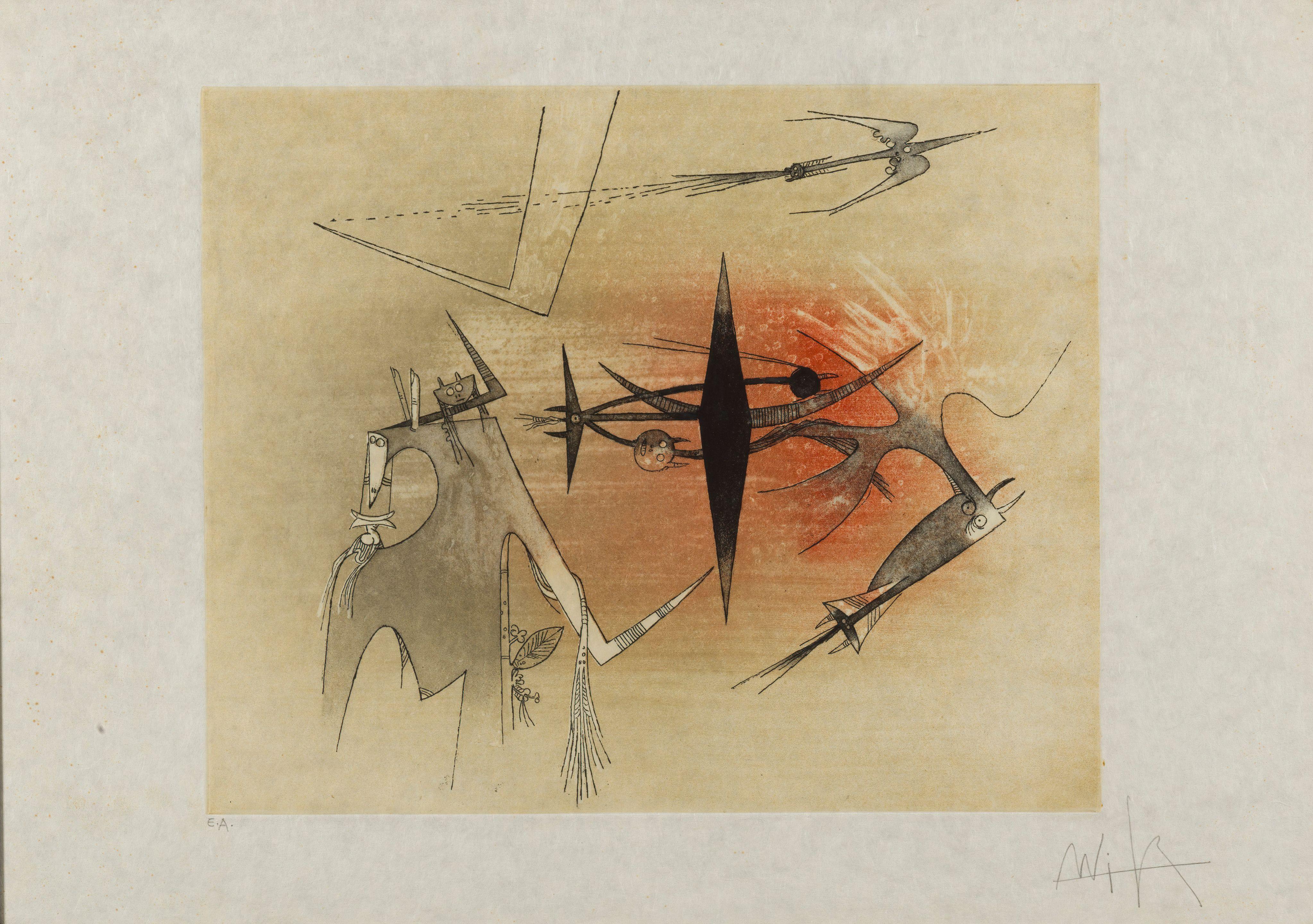 Wilfredo Lam - Visible et invisible, 1972