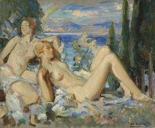 Wilfrid Gabriel De Glehn, R.A., N.E.A.C. - The Rainbow