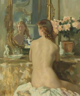 Wilfrid Gabriel De Glehn, R.A. - The Mirror